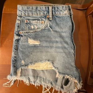 Zara high waisted jean shorts